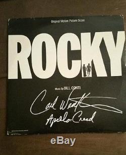 Carl Weathers Signed Autographed'Rocky' Record Album Apollo Creed withCOA