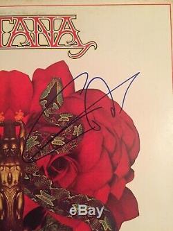 Carlos Santana Music Legend Signed Autographed Festival Album Vinyl Record COA