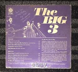 Cass Elliot Rare Signed Early Folk Album The Big 3 The Mama & The Papas