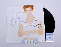 Celine Dion Signed Autograph Falling Into You Vinyl Record Album PSA/DNA COA