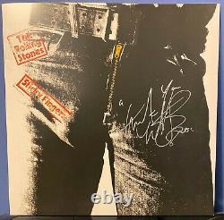 Charlie Watts signed Rolling Stones Sticky Fingers 12 lp album