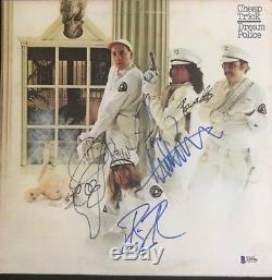 Cheap Trick Band Signed'dream Police' Album Cover 4 Autographs Beckett Bas Loa