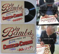 Cheech & Chong signed autographed Big Bambu Vinyl Record, Album, COA, Exact Proof