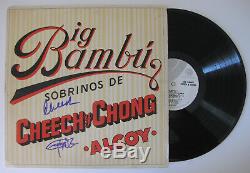 Cheech & Chong signed autographed Big Bambu Vinyl Record, Album, COA, Exact Proof