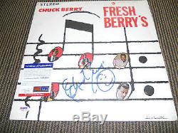 Chuck Berry Fresh Berry's Signed Autographed LP Album Record PSA Certified