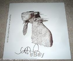 Coldplay Chris Martin Signed A Rush Of Blood To The Head Album Cover Coa Clocks