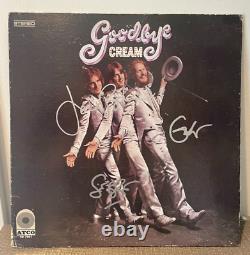 Cream Goodbye Album Signed by All 3