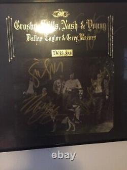 Crosby, Stills, Nash And Neil Young Signed (Deja By) Album (new)! Great Authen