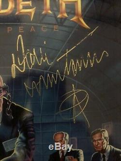 DAVE MUSTAINE SIGNED MEGADETH Rust In Peace VINYL RECORD ALBUM BECKETT BAS COA
