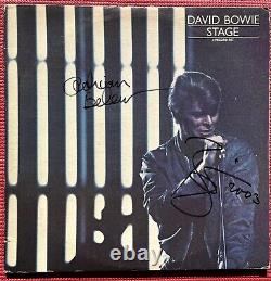 DAVID BOWIE & ADRIAN BELOW signed STAGE autographed 2x album LOA Andy Peters