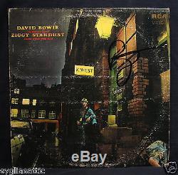 DAVID BOWIE-Autographed ZIGGY STARDUST AND THE SPIDERS FROM MARS Album-Glam Rock