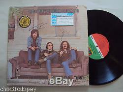 DAVID CROSBY And GRAHAM NASH AUTOGRAPHED CS&N SUITE JUDY BLUE EYES RECORD ALBUM