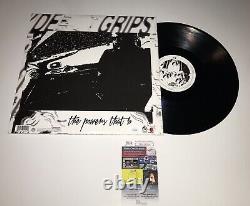 DEATH GRIPS HAND SIGNED VINYL ALBUM RECORD With JSA COA LP ZACH, ANDY & MC RIDE