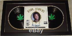 Dr. Dre Signed Record Album The Chronic Custom Framed 20x36 Unique Snoop Dogg