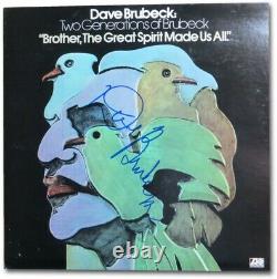 Dave Brubeck Autographed Album Cover Two Generations of Brubeck PSA M62667