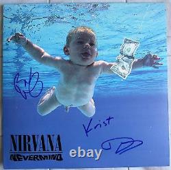 Dave Grohl Krist And Butch Signed Nirvana Nevermind Vinyl Lp Album Dc/coa