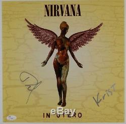 Dave Grohl Krist Nirvana In Utero JSA 12 Album photo Signed Autograph