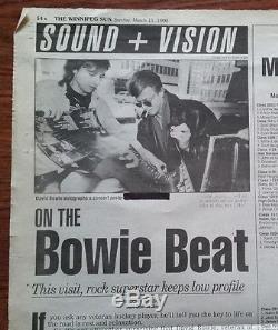 David Bowie Signed Original Autograph CHANGESONEBOWIE LP Vinyl Record Album 1990