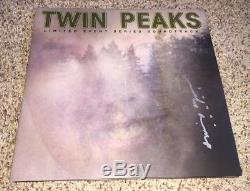 David Lynch Signed Twin Peaks Soundtrack Angelo Badalamenti Signed Album Insert