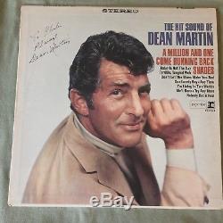 Dean Martin Autographs The Hit Sounds A Million In One Record Album