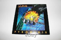 Def Leppard Band Signed Pyromania Album Vinyl Record Lp Beckett Coa Joe Elliott