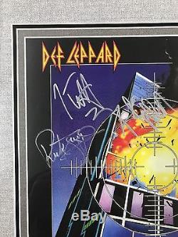 Def Leppard Signed Autographed Pyromania Album Awesome Custom Framed JSA COA