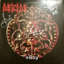Deicide Rare Signed Vinyl Album. Autographed By 3