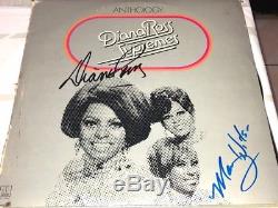 Diana Ross & Mary Wilson THE SUPREMES Signed Autographed ANTHOLOGY Album LP
