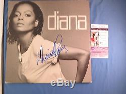 Diana Ross Signed Diana Record Album JSA COA Autograph #Q68621