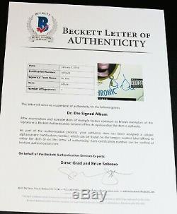 Dr. Dre Framed Signed The Chronic Record Lp Album Autographed Beckett Bsa Psa