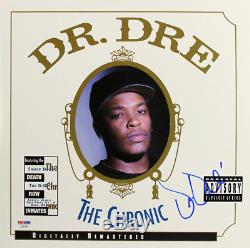 Dr. Dre Signed The Chronic Album Cover With Vinyl Autographed PSA/DNA #AB01854