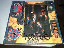 Duran Duran GROUP Signed SEVEN & THE RAGGED TIGER Album LP SIMON LE BON ++