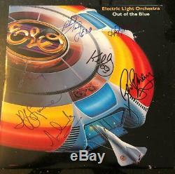 ELO Out of The Blue Album Signed by JEFF LYNNE & The ENTIRE BAND with COA