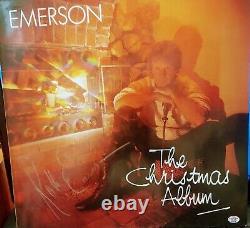 ELP Keith Emerson Hand signed Rare LP THE CHRISTMAS Album In-Person 1989 with COA