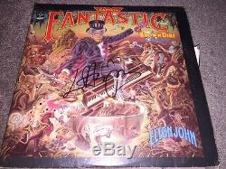 ELTON JOHN Autographed Signed CAPTAIN FANTASTIC & BROWN DIRT COWBOY Album LP