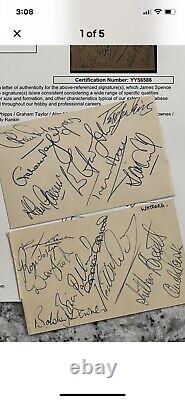 ELTON JOHN Owner 1977-78 Watford Team Signed Album Page. JSA Authenticated