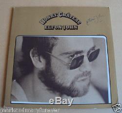 ELTON JOHN SIGNED AUTOGRAPH HONKY CHATEAU RECORD ALBUM SIGNED IN 1975