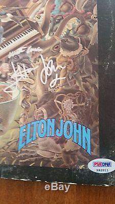 Elton John Signed Captain Fantastic Record Album Psa/dna