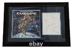 EUROPE The Final Countdown Album Rock Band Signed Display (BECKETT LOA)
