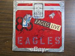Eagles live album Autographed all 5
