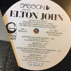 Elton John Autograph He Signed Twice Sasson Album Rare Complimentary Gift Record