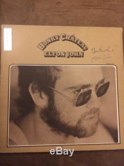 Elton John Autograph, signed Honky Chateau Record album