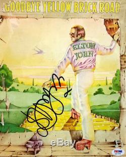 Elton John Autographed Yellow Brick Road Album Psa Dna Coa Framed & Photo 32x20
