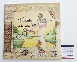 Elton John Signed Goodbye Yellow Brick Road Record Album Psa Coa Aa68540