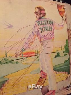 Elton John Signed Goodbye Yellow Brick Road Vinyl LP Record Album Rare Piano