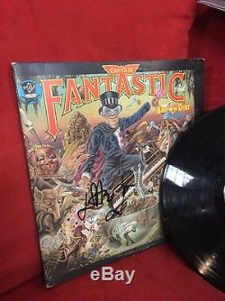 Elton John Signed'captan Fantastic' Album Cover Autograph Mca-2142