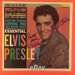 Elvis Presley Essential Signed Autograph Record Album x 3