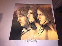 Emerson Lake & Palmer Autographed Signed TRILOGY Album LP
