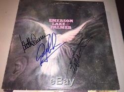 Emerson Lake & Palmer GROUP Signed Autographed DEBUT Album