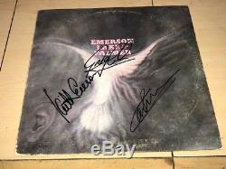 Emerson Lake & Palmer GROUP Signed Autographed Debut Album LP